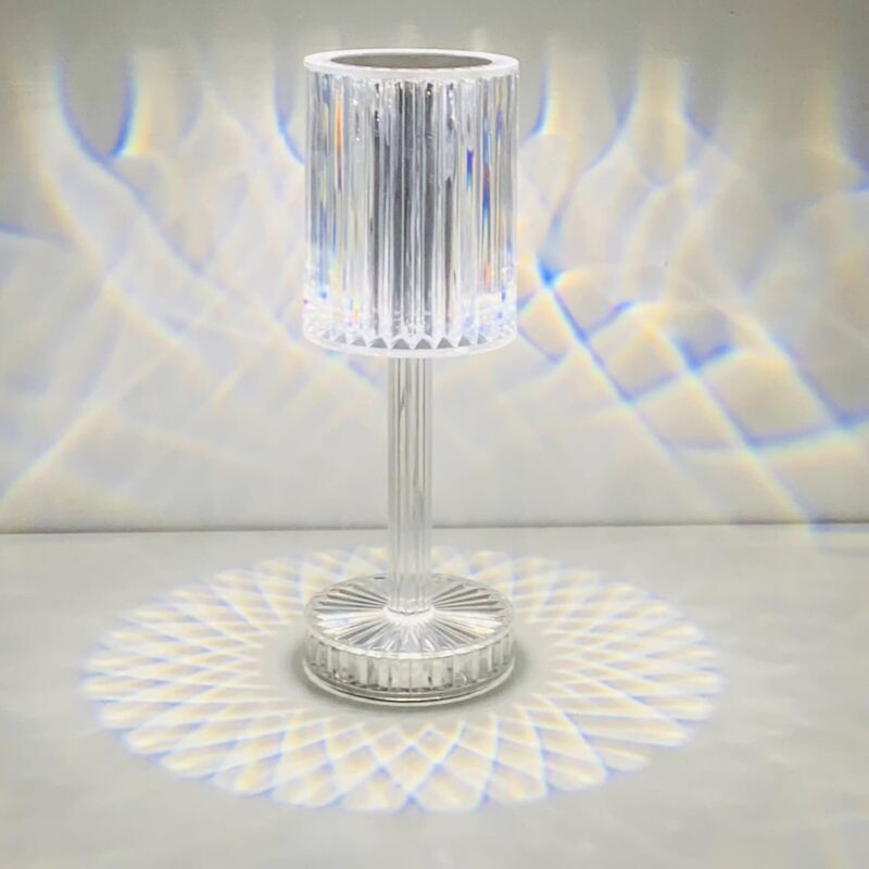 Crystal LED Table Lamp, Rechargeable Cordless Table Lamp, Touch Dimming LED Bedside Lamp For Living ROom Hotel Bedroom - Image 4