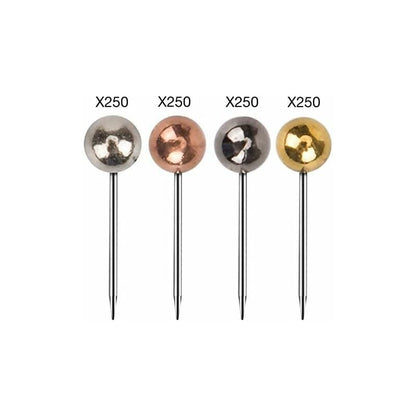 1000 Pieces Push Pins Map Thumbtacks Push Pins For Cork Board, Fabric Marking, 1/8 Inch ROund Metal Head - Image 2