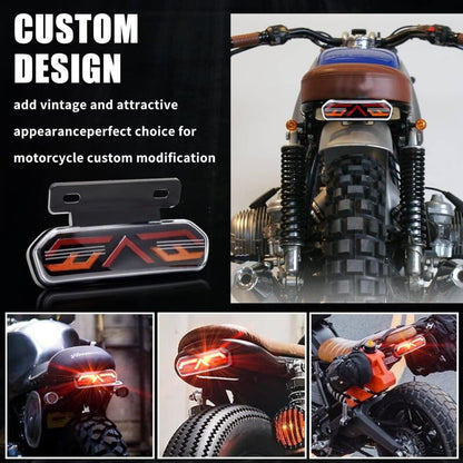 Multifunctional Motorcycle Tail Light 12V Universal Waterproof LED Brake Light Driving Lights Turn Signals For - Image 3