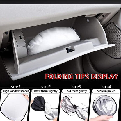 Car Windshield Sun Shade,Foldable Front Windshield Visor Sunshade Cover,Anti Uv Reflective Protector,Sunshade Block - Image 3