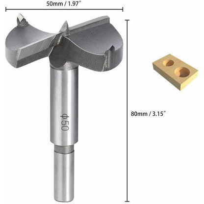 Wood Drill Bits, 50Mm Carbide Wood Cutter, Installing Wooden Spherical Doors, Drawers, Plywood, Quickly Helps You Make - Image 2