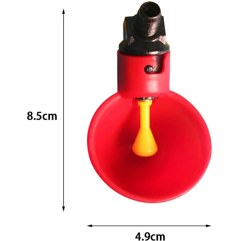 10 pcs Poultry Drinking Water Cups Automatic Plastic Chicken Cage Water Bowls Quail Piegon Waterers For Livestock - Image 2