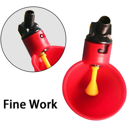 10 pcs Poultry Drinking Water Cups Automatic Plastic Chicken Cage Water Bowls Quail Piegon Waterers For Livestock - Image 3