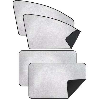 Car Sun Shade - Car Curtain For Baby/Kids/Pets/Adults Car, With Uv Protection, Privacy Protection, Silver