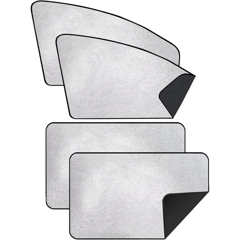 Car Sun Shade - Car Curtain For Baby/Kids/Pets/Adults Car, With Uv Protection, Privacy Protection, Silver