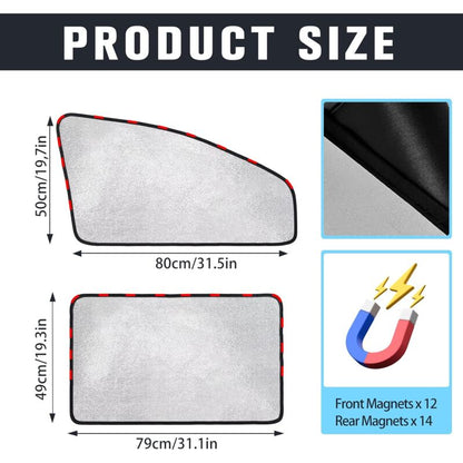 Car Sun Shade - Car Curtain For Baby/Kids/Pets/Adults Car, With Uv Protection, Privacy Protection, Silver - Image 2