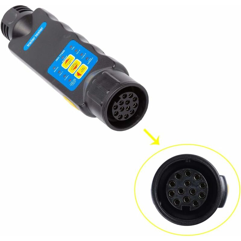 13 Pin Trailer Tester, 13 Pin Car Trailer Tester, 12V Trailer Tester 13 Pin Lights Wiring Circuit Diagnostic Tools (13 - Image 3