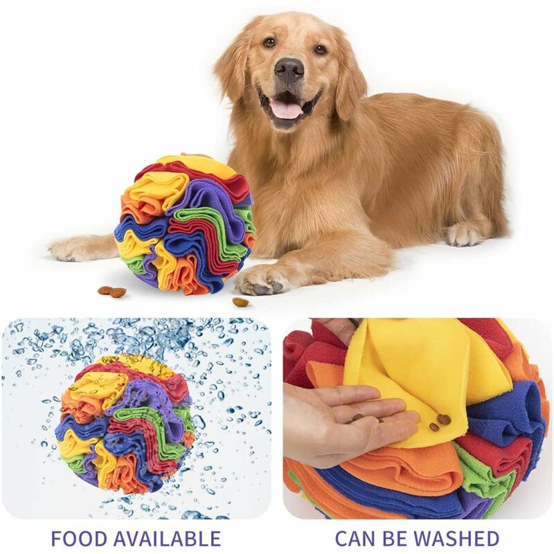 Dog Snuffle Mat Ball, Dog Play Mat, Interactive Dog Toy, Puzzle Slow Feeding Snuffle Mat, Stress Release For Small - Image 2