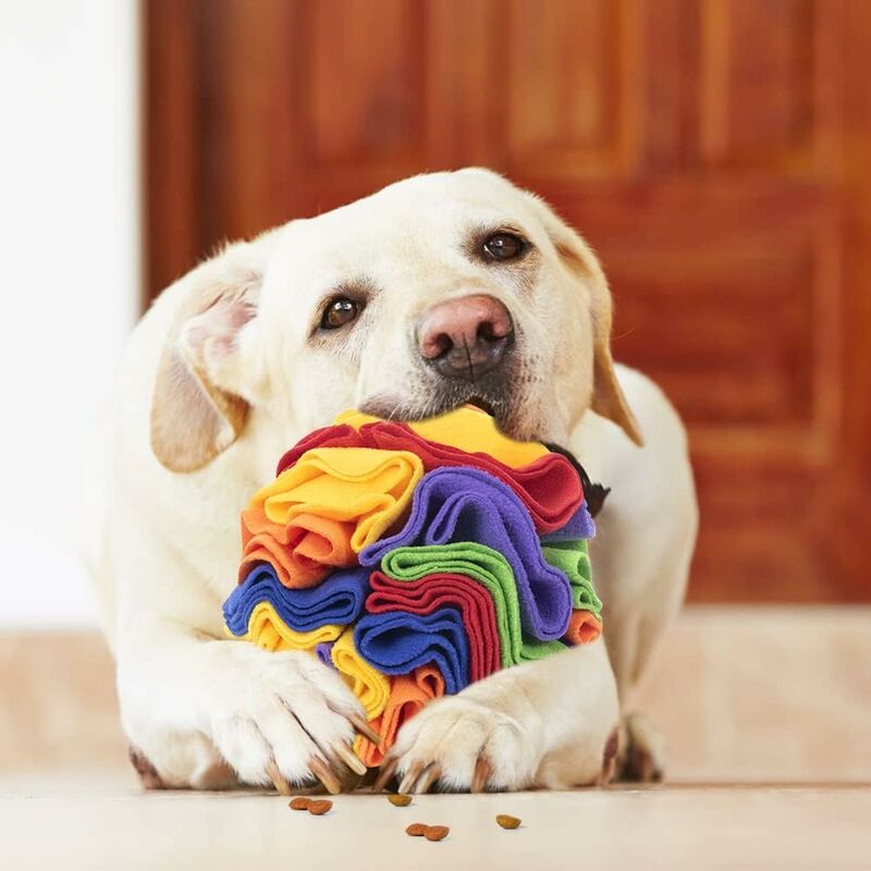 Dog Snuffle Mat Ball, Dog Play Mat, Interactive Dog Toy, Puzzle Slow Feeding Snuffle Mat, Stress Release For Small - Image 4