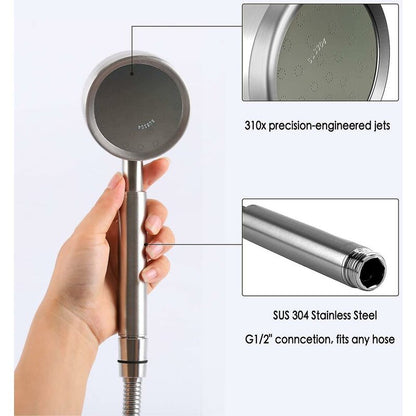 304 Stainless Steel High Pressure Shower Head Bathroom Shower Head Water Saving Easy Installation - Image 2