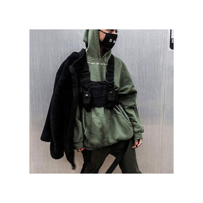 Crossbody Bags Chest Bag Hip Hop Streetwear Men Functional Waist Bags Adjustable Pockets Vest - Image 3