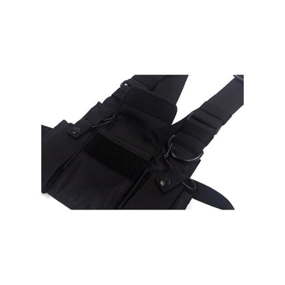 Crossbody Bags Chest Bag Hip Hop Streetwear Men Functional Waist Bags Adjustable Pockets Vest - Image 4