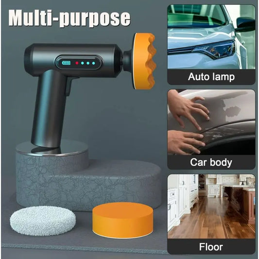 Portable Waxing Polisher With Polishing Pad, Polisher With 2000Mah Lithium Battery Brushless Polisher - Image 2