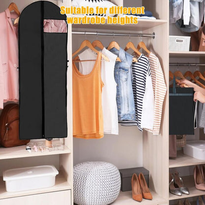 2 pcs Foldable Garment Covers 180X60Cm, Breathable Dustproof Protective Cover For Long Wedding Evening Dress Suits - Image 4