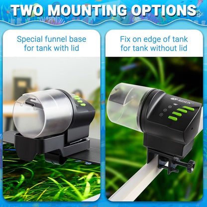 Aquarium Fish Feeder, Multifunctional Adjustable Automatic Food Dispenser Plug In Turtle Vacation Feeder Resun Af2020 - Image 3