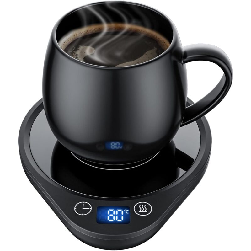 Coffee Mug Warmer With 3 Temperature Settings Electric Beverage Warmer Auto Shut-Off, Coffee, Tea And Milk Warmer For