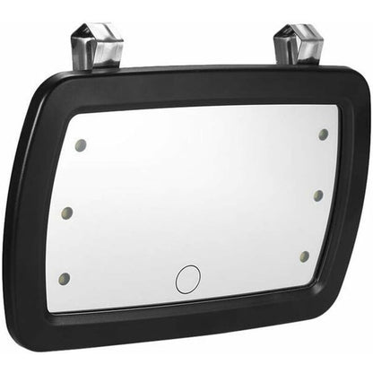 Car Sun Visor Mirror, 6 LED Vanity Mirror Automotive Makeup Mirror Cosmetic Mirror With Touch Screen For Car Truck Suv