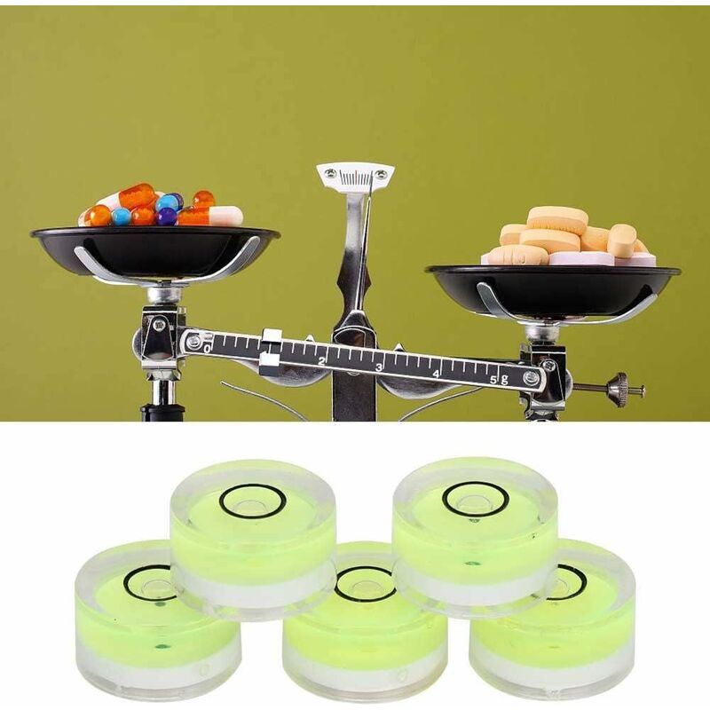 5 pcs ROund Spirit Levels, Mini Circular Bubble Level Inclinometers, Circular Spirit Level For Tripod, Phonograph, - Image 2