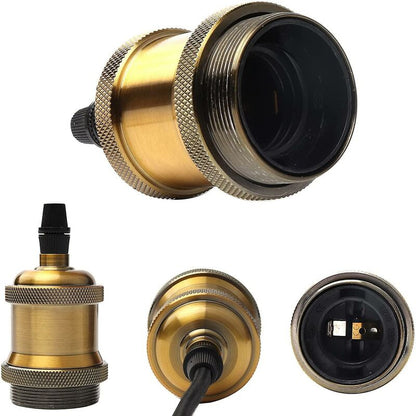 E27 Socket With Switch, 1.2 Meters Fabric Cable Electrical Wire For Bulb Socket/Edison Retro Pendant Light/Creative - Image 3