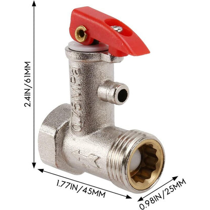 1/2 Pt Sleeve Electric Water Boiler Safety Valve 0.75Mpa Temperature And Pressure Relief Valve For Water Heater System - Image 2