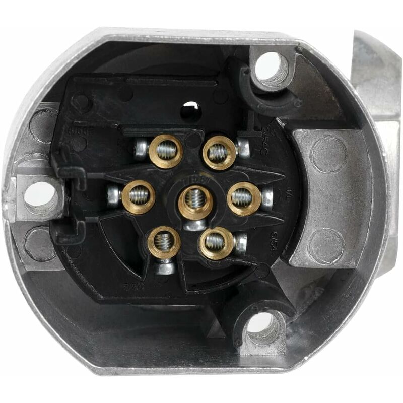 7 Pin Aluminum Alloy 7 Pin Electrical Trailer Socket Car Light Connectors For Boats, Caravans, Motorhomes Or Other - Image 3