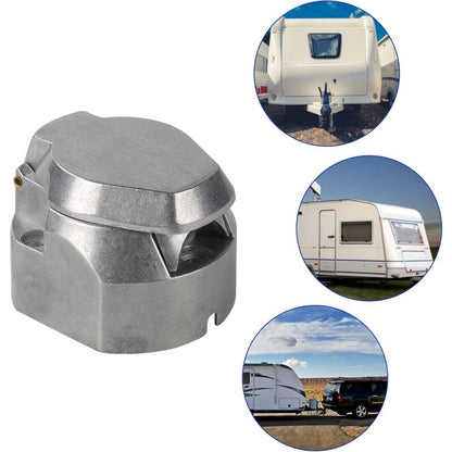 7 Pin Aluminum Alloy 7 Pin Electrical Trailer Socket Car Light Connectors For Boats, Caravans, Motorhomes Or Other - Image 4