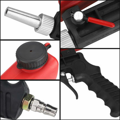 Sandblasting Gun, Portable Sandblaster Pneumatic Sandblaster, Pneumatic Sandblasting Gun With Hopper For Removing Paint - Image 4