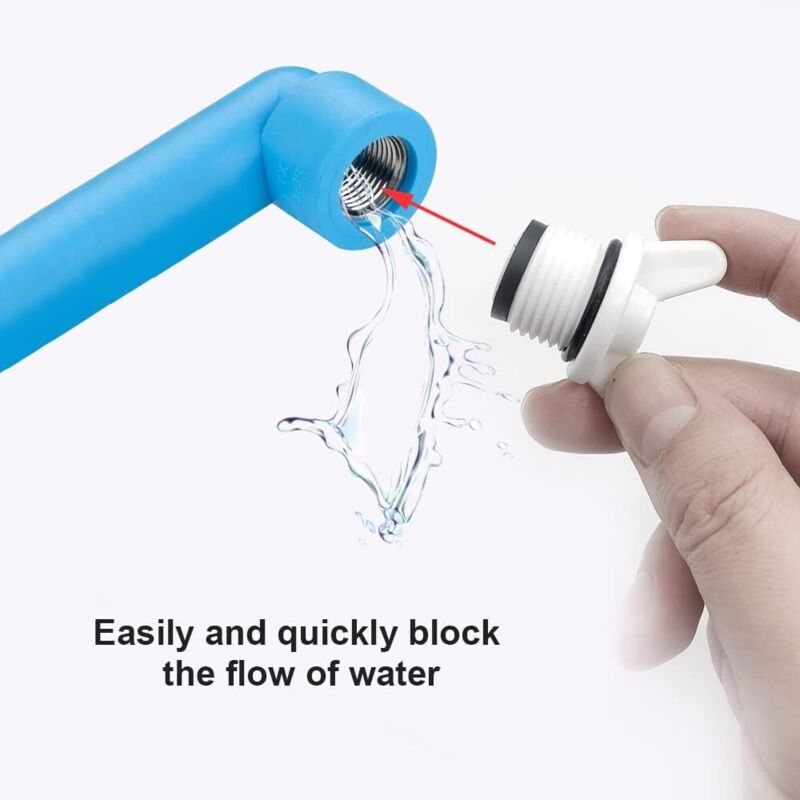 Plumbing Plug-15 pcs 1/2" Male External Thread Pipe Hex Plug,Blanking Plug,For Washing - Image 2