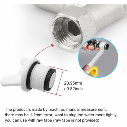 Plumbing Plug-15 pcs 1/2" Male External Thread Pipe Hex Plug,Blanking Plug,For Washing - Image 4