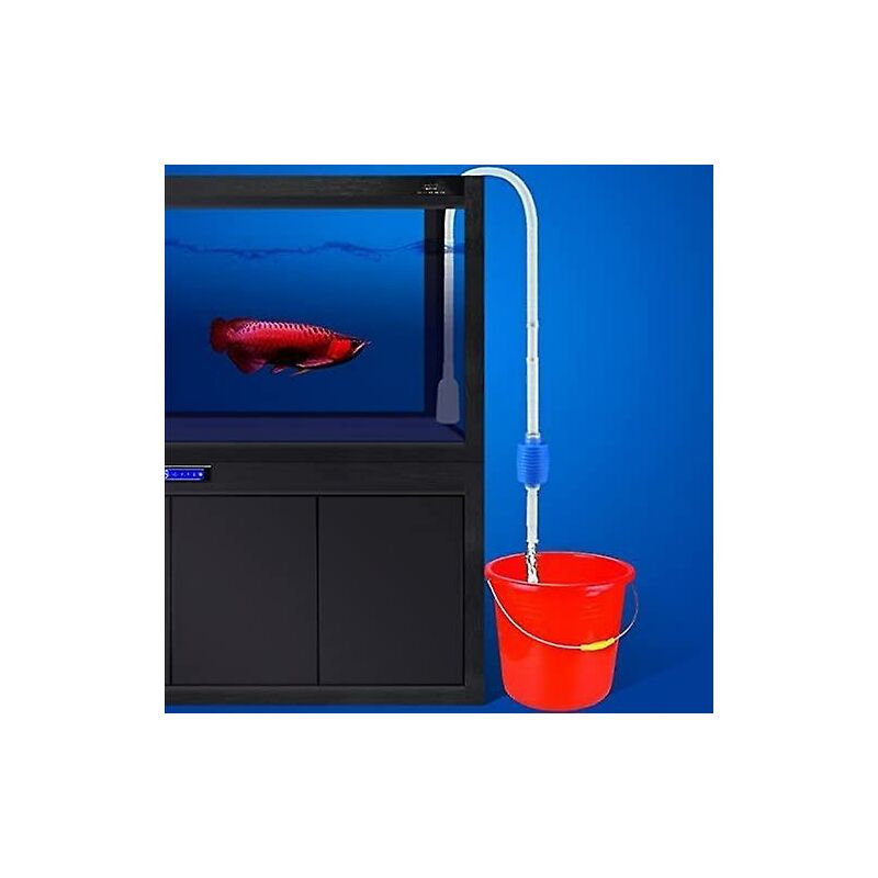 Clean Aquarium Siphon Tank Cleaning Accessory Hand Pump Tube Sucks Water 160Cm - Image 4