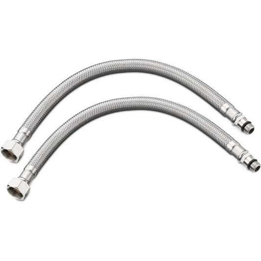 Flexible Kitchen Hose 60Cm Pack Of 2 Standard G3/8 X M10 X 60Cm Connection Tubes For Kitchen Bathroom Sink Faucet