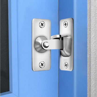 90 Degree Right Angle Stainless Steel Door Lock, Used For Wooden Fences, Doors And Windows, Sliding Doors (Silver) - Image 3