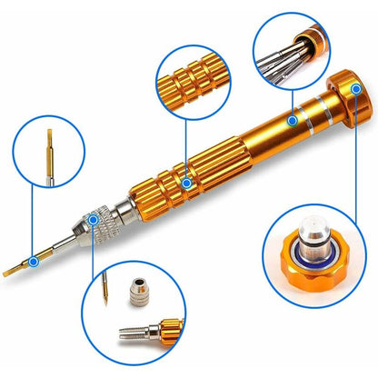 5-In-1 Multifunctional Precision Magnetic Small Pocket Screwdriver For Eyeglasses, Smartphones, Tablets, Watches, - Image 3