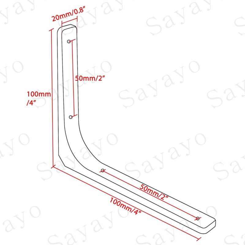 Wall Shelf Bracket, Matte Black Metal Bracket, Metal Shelf Support For Kitchen Decor, Heavy Duty Bracket, 100Mm100Mm, 4 - Image 4