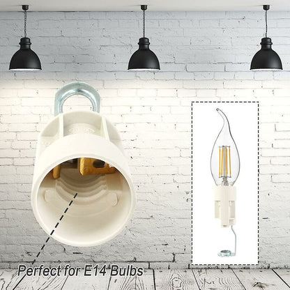 E14 Bulb Base Adjustable E14 Lamp Sockets Converter E14 Socket Bayonet Socket Candle Lamp Holder For LED Bulb 10 pcs - Image 4