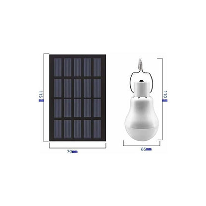 Portable Solar Light LED Bulb Solar Powered With Solar Panel For Garden, Patio, Indoor, Outdoor, Hiking, Camping, Tent, - Image 2