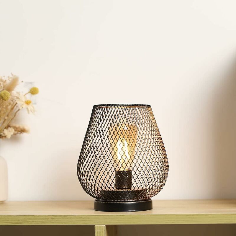 LED Lantern Metal Cage Battery Powered With LED Ideal For Weddings, Parties, Patio Events, Indoor And Outdoor Use - Image 3