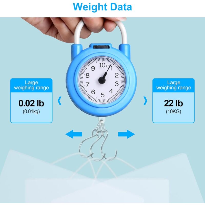 Luggage Scale, Max 10Kg Small And Portable Torque Scale With Comfortable Grip For Travel And Work - Image 4