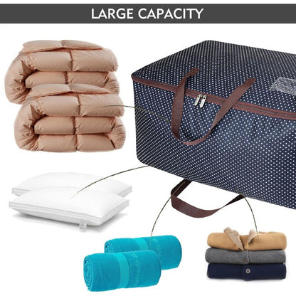 100L Garment Bags, Thick Oversized Organizer Storage Bag, Travel Bag (Blue) - Image 4