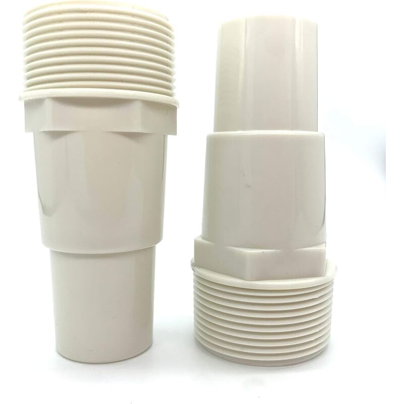 Pool Filter Pump Hose Adapter 1/4"-1/2" Thread 1.5" Pvc Fitting Connector 417-6060 (2 Pack) - Image 2
