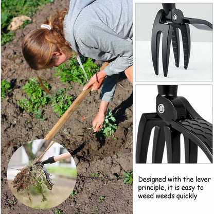 Tools Garden Manual Weeder Knife, Gardening Weed Puller Claw Tool, Hand Weeder Tool With 4 Claws, DAndelion Weed Puller - Image 4