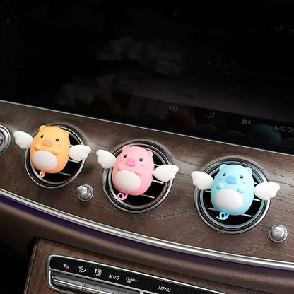 Car Vent Clip Pig Decoration, Cute Car Air Conditioning Vent Clip Air Outlet Clip Car Diffuser Charm For Most - Image 2