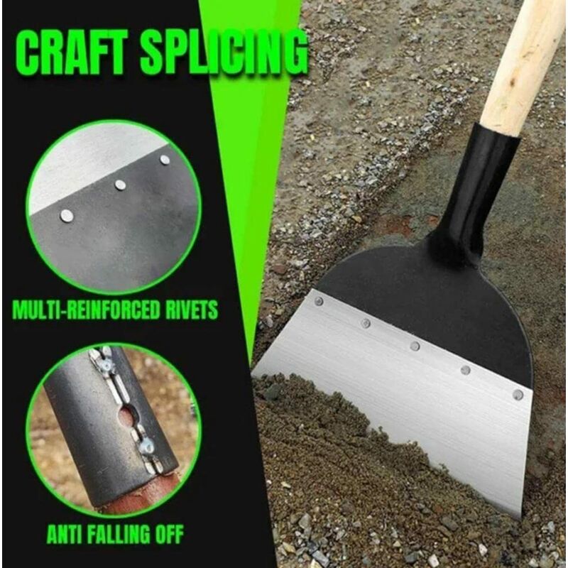 Multifunctional Garden Cleaning Shovel Steel Flat Shovel For Planting Soil Weeding Farm Tool Shovel Weeding - Image 3