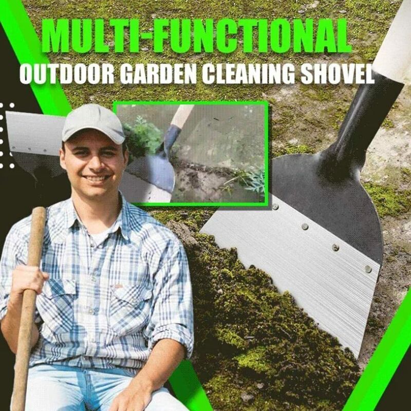 Multifunctional Garden Cleaning Shovel Steel Flat Shovel For Planting Soil Weeding Farm Tool Shovel Weeding - Image 4