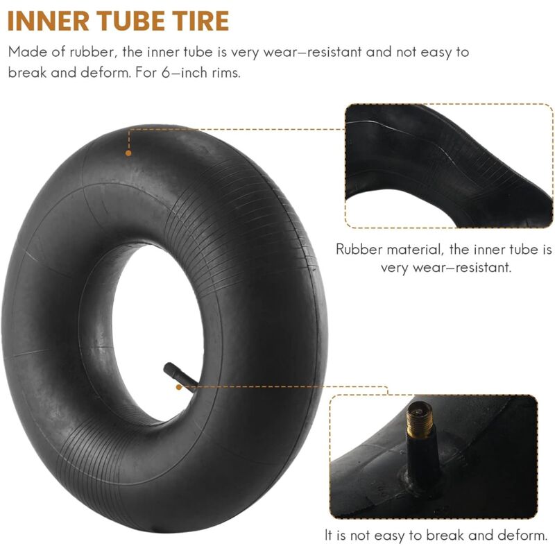 15X6.00-6 Tube Set Lawn Tire Tube 15X6X6 Tr13 Lawn Mower Tractor - Image 2