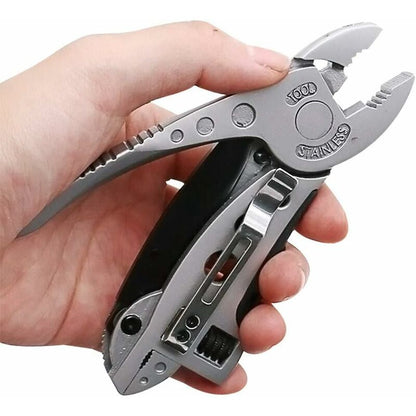 Multifunctional Adjustable Screwdriver Wrench Pliers Pocket Multitool Outdoor Camping