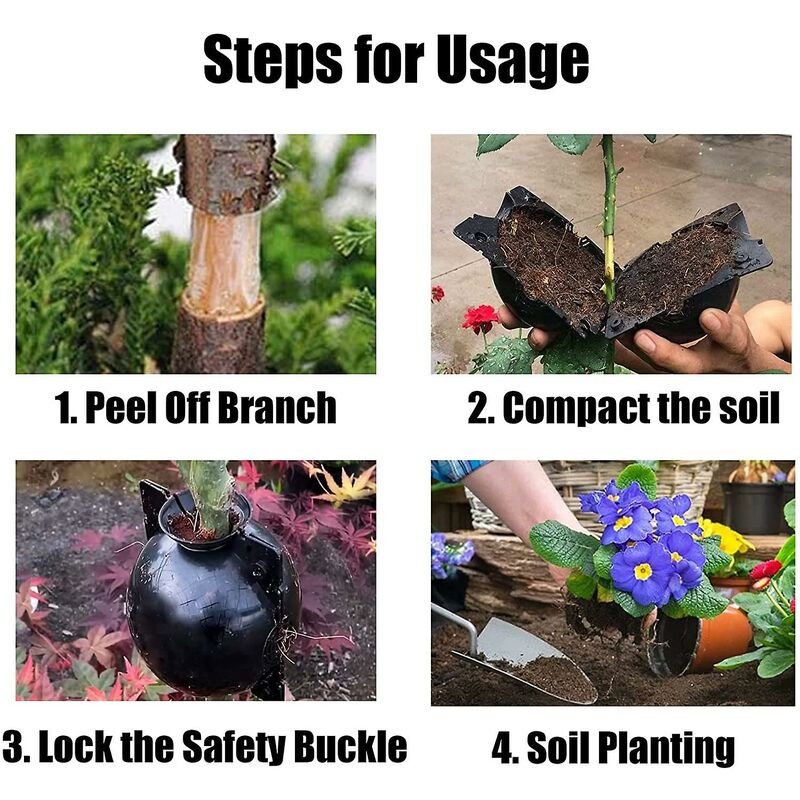 12 pcs High Pressure Plant Box Garden Growing Breeding Grafting Propagation Ball High Plant ROoting Device For Garden - Image 4