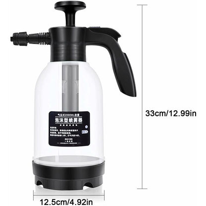 2L Pressure Sprayer, Car Hand Pump Foam Cannon, Portable Pressurized Water Mist Sprayer, Car Snow Foam Lance - Image 2