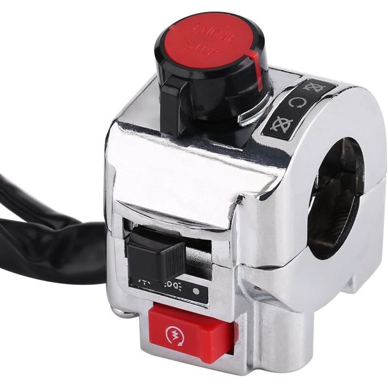 Motorcycle Handlebar Switch,7/8Inch Left And Right Control Switch Headlight Turn Signal Horn High Low Beam Kill - Image 2