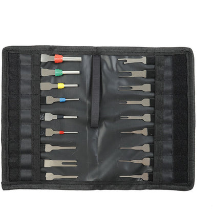 Terminal Extractor - 18 pcs Terminal Removal Tool Kit - High Hardness - No Rust - No Deformation - Car Electrical